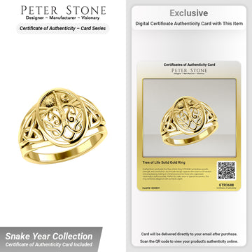 Tree of Life Solid Gold Ring GTR3688